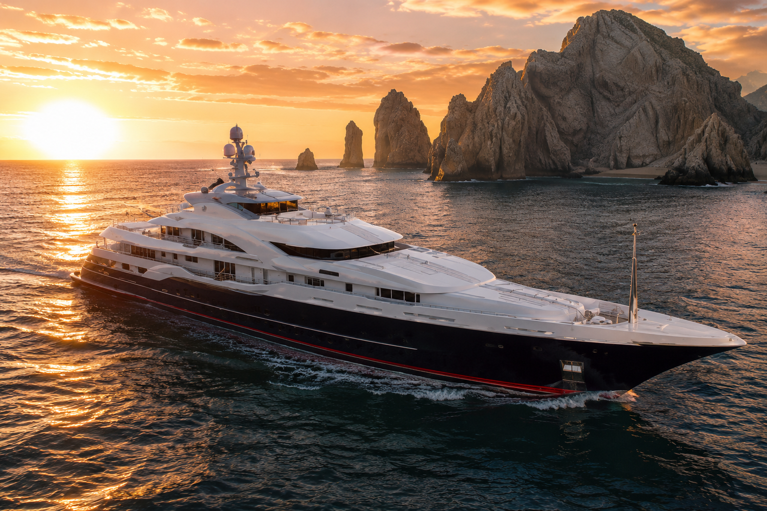 Attessa IV superyacht near Cabo San Lucas