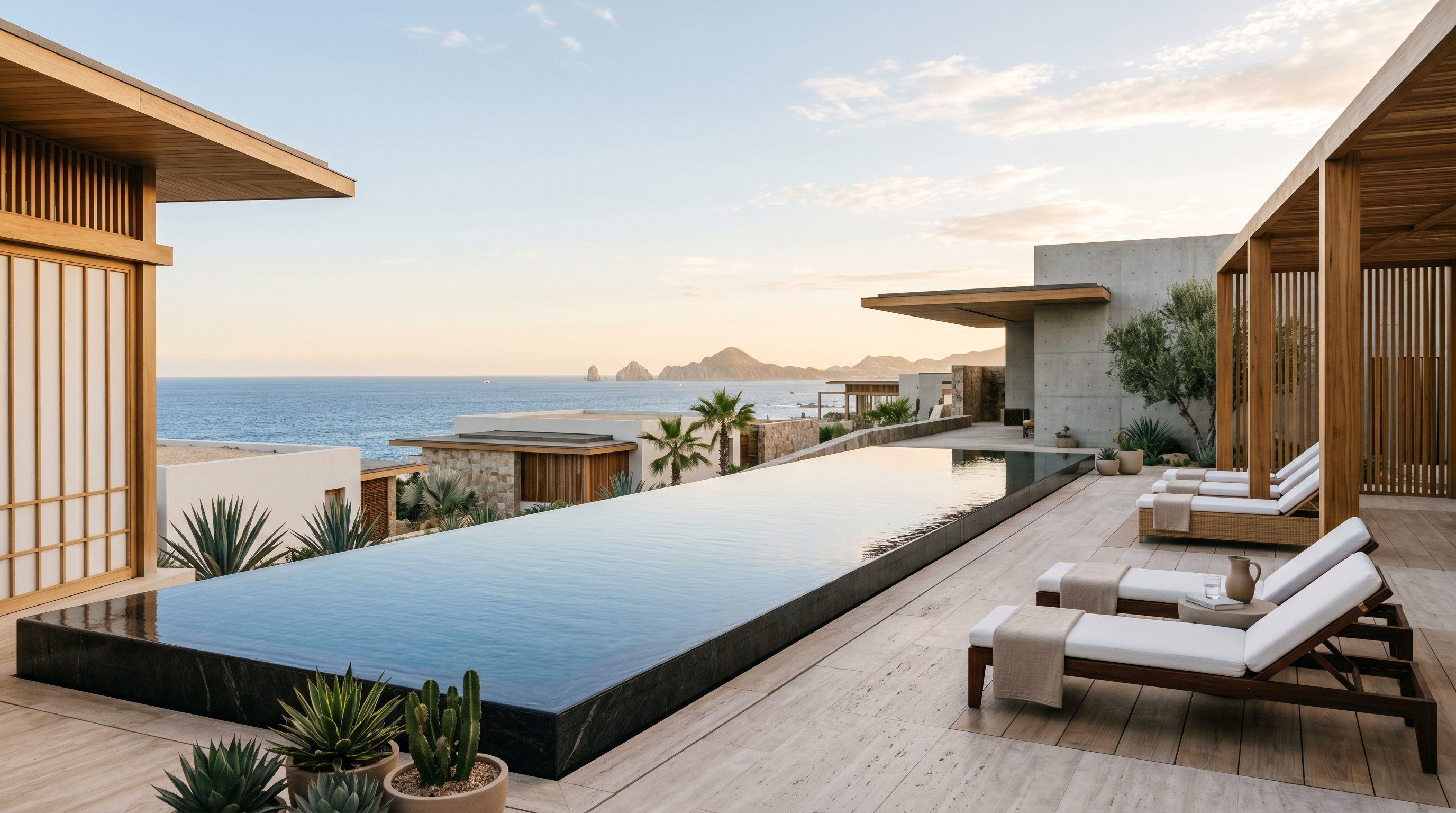 Nobu Hotel Los Cabos infinity pool with sea views