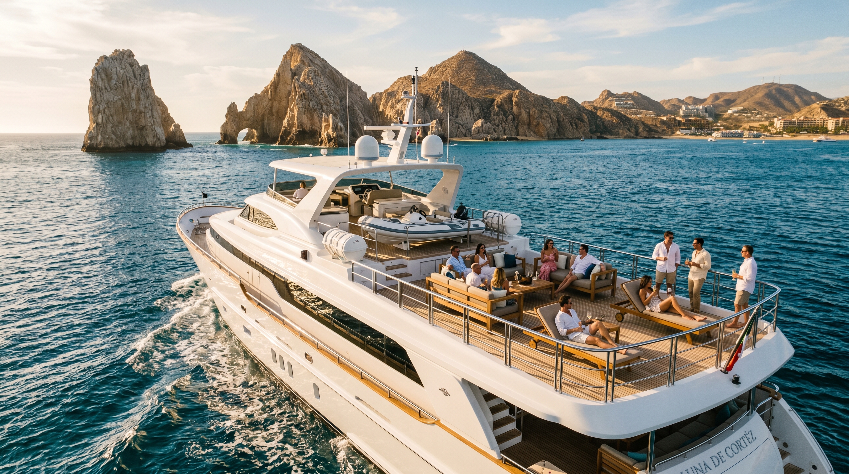Private Yachting Club luxury yacht charter on the Sea of Cortez, Cabo San Lucas — the best yacht charter in Los Cabos