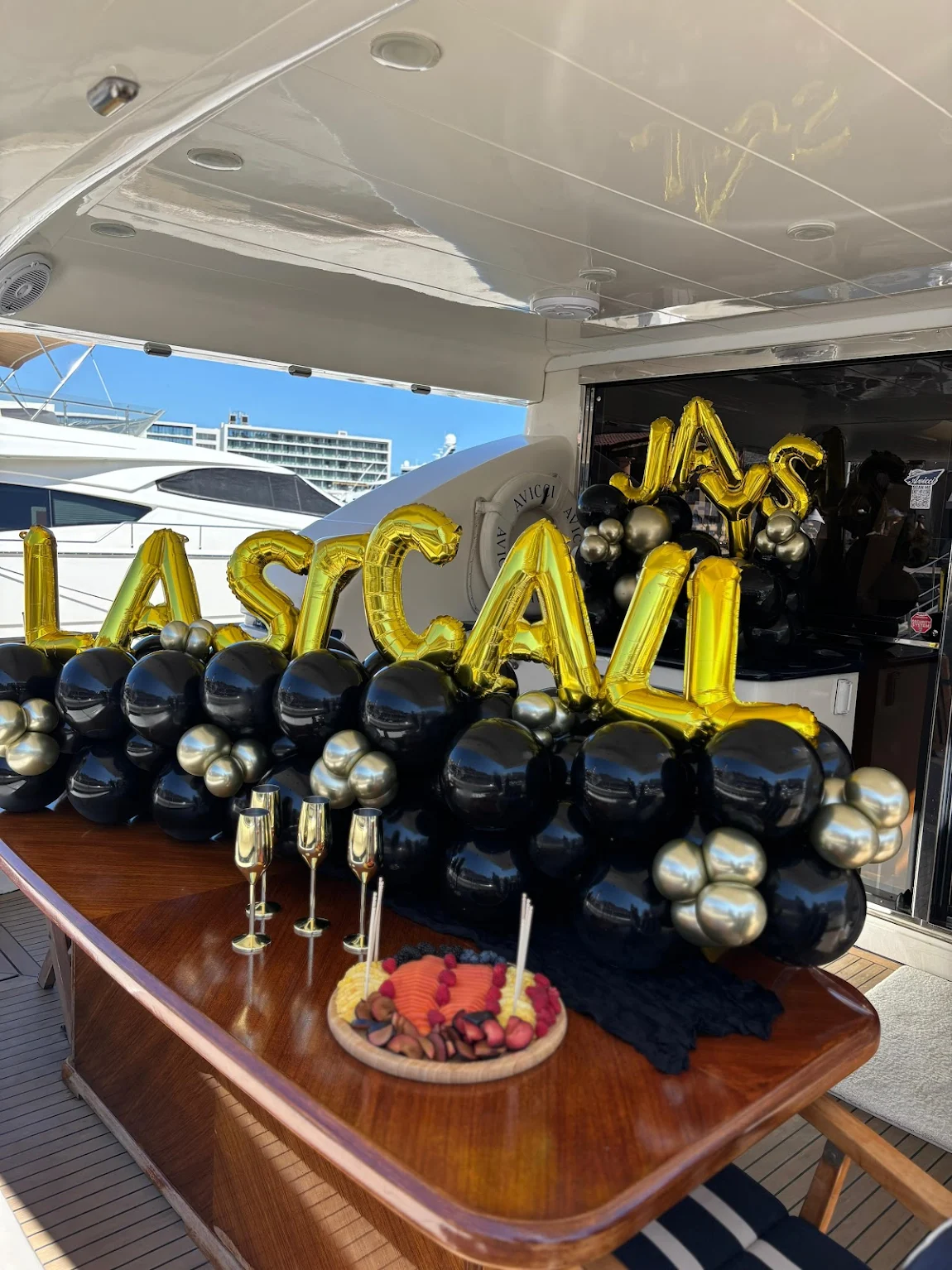 Bachelor party group deck Cabo