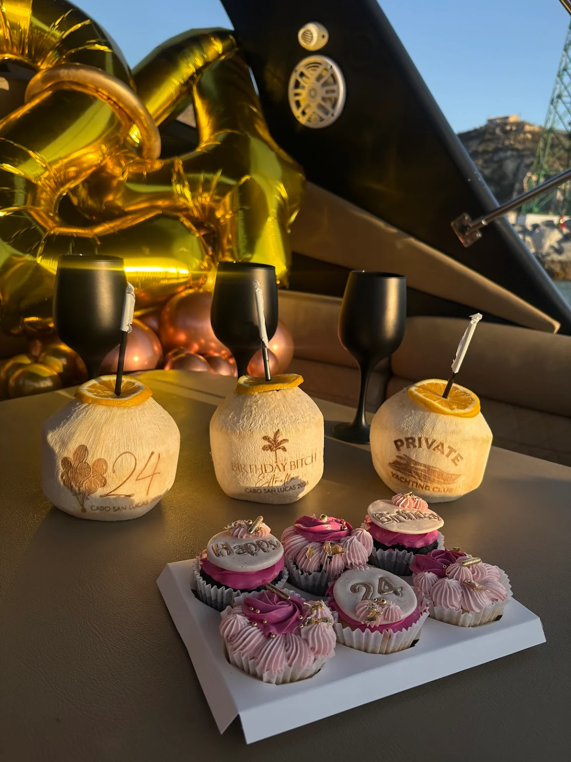 Birthday fun on a private yacht