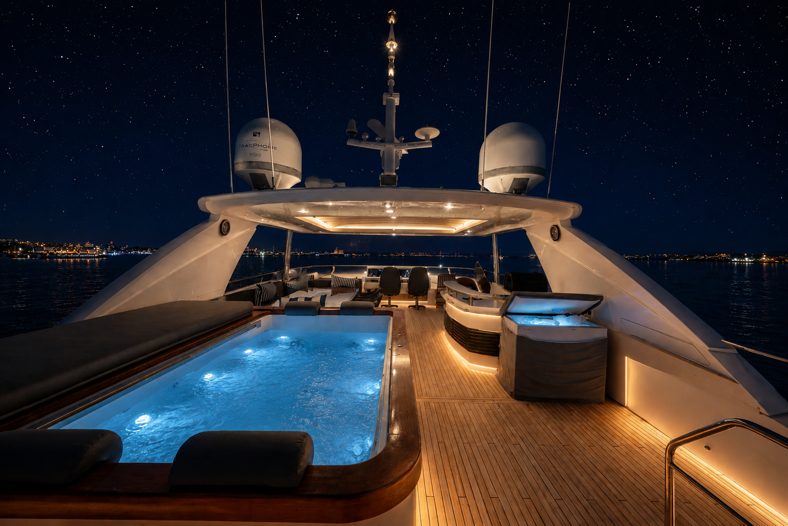 Overnight yacht charter Cabo San Lucas under the stars