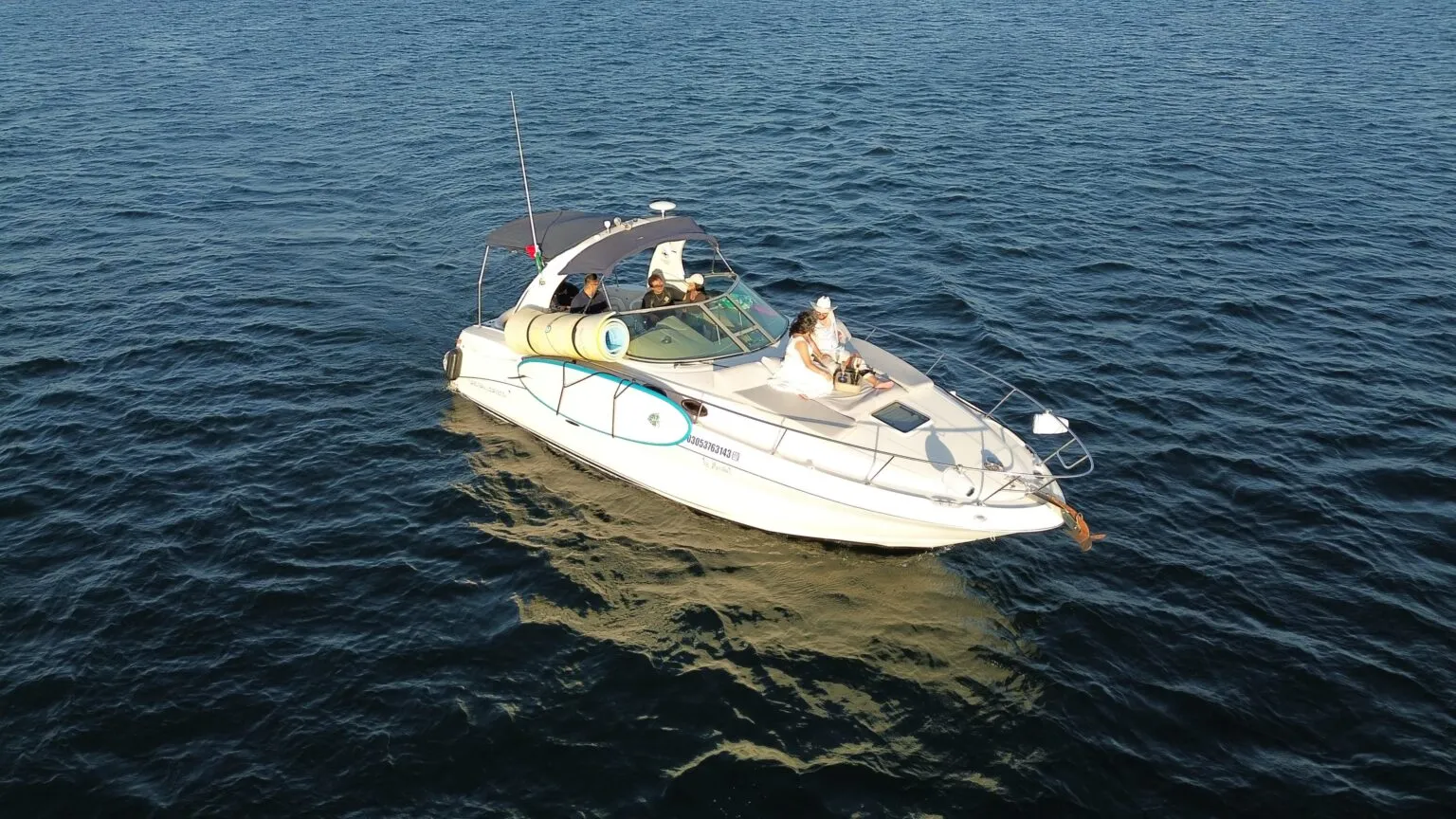 Sundancer 35FT exterior on the water